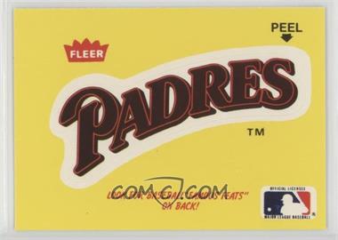 1986 Fleer - Team Stickers Inserts/Baseball's Famous Feats #_SADP.3 - San Diego Padres Logo - Ed Reulbach