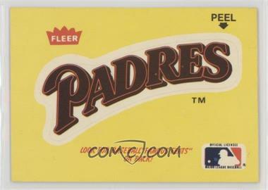 1986 Fleer - Team Stickers Inserts/Baseball's Famous Feats #_SADP.3 - San Diego Padres Logo - Ed Reulbach
