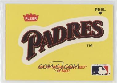 1986 Fleer - Team Stickers Inserts/Baseball's Famous Feats #_SADP.3 - San Diego Padres Logo - Ed Reulbach