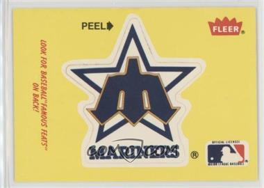 1986 Fleer - Team Stickers Inserts/Baseball's Famous Feats #_SEMA.5 - Seattle Mariners Logo - Ed Reulbach