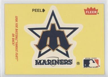 1986 Fleer - Team Stickers Inserts/Baseball's Famous Feats #_SEMA.5 - Seattle Mariners Logo - Ed Reulbach