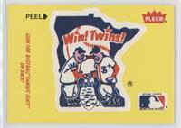 Minnesota Twins Logo - Fred Toney, Hippo Vaughn