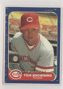 1986 Fleer - Wax Box Bottoms #C-6 - Tom Browning [Noted]