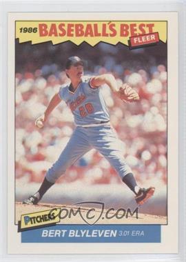 1986 Fleer Baseball's Best Sluggers vs. Pitchers - Box Set [Base] #1 - Bert Blyleven