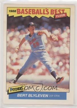 1986 Fleer Baseball's Best Sluggers vs. Pitchers - Box Set [Base] #1 - Bert Blyleven