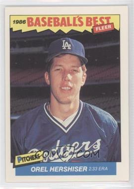 1986 Fleer Baseball's Best Sluggers vs. Pitchers - Box Set [Base] #16 - Orel Hershiser