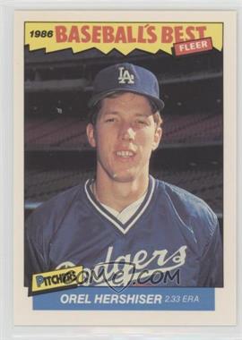 1986 Fleer Baseball's Best Sluggers vs. Pitchers - Box Set [Base] #16 - Orel Hershiser