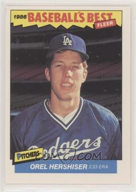 1986 Fleer Baseball's Best Sluggers vs. Pitchers - Box Set [Base] #16 - Orel Hershiser