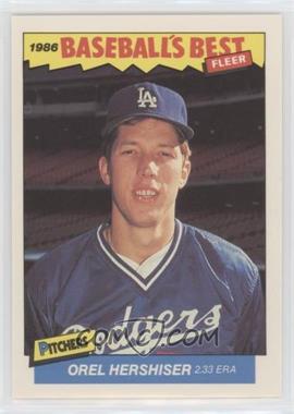 1986 Fleer Baseball's Best Sluggers vs. Pitchers - Box Set [Base] #16 - Orel Hershiser