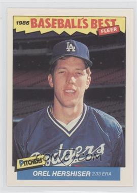 1986 Fleer Baseball's Best Sluggers vs. Pitchers - Box Set [Base] #16 - Orel Hershiser