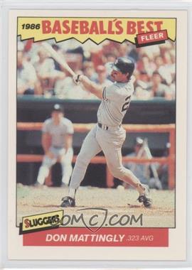 1986 Fleer Baseball's Best Sluggers vs. Pitchers - Box Set [Base] #21 - Don Mattingly