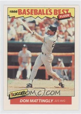 1986 Fleer Baseball's Best Sluggers vs. Pitchers - Box Set [Base] #21 - Don Mattingly