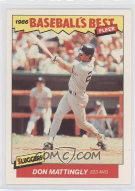 1986 Fleer Baseball's Best Sluggers vs. Pitchers - Box Set [Base] #21 - Don Mattingly