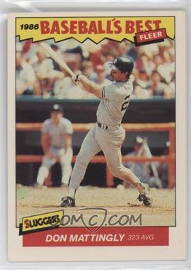 1986 Fleer Baseball's Best Sluggers vs. Pitchers - Box Set [Base] #21 - Don Mattingly