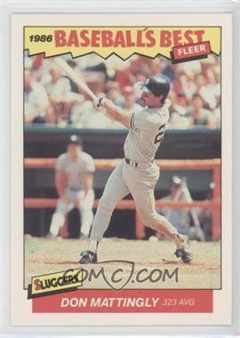 1986 Fleer Baseball's Best Sluggers vs. Pitchers - Box Set [Base] #21 - Don Mattingly