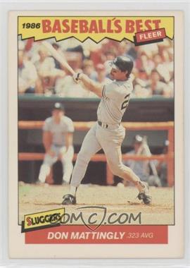 1986 Fleer Baseball's Best Sluggers vs. Pitchers - Box Set [Base] #21 - Don Mattingly