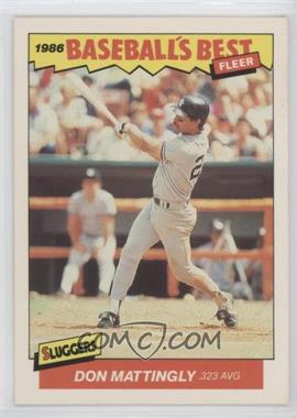 1986 Fleer Baseball's Best Sluggers vs. Pitchers - Box Set [Base] #21 - Don Mattingly