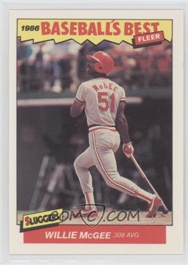 1986 Fleer Baseball's Best Sluggers vs. Pitchers - Box Set [Base] #22 - Willie McGee