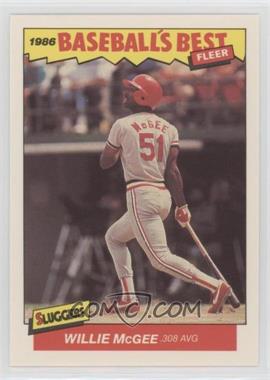 1986 Fleer Baseball's Best Sluggers vs. Pitchers - Box Set [Base] #22 - Willie McGee