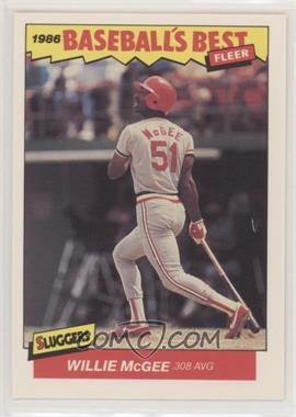 1986 Fleer Baseball's Best Sluggers vs. Pitchers - Box Set [Base] #22 - Willie McGee
