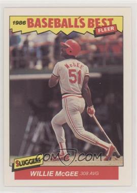 1986 Fleer Baseball's Best Sluggers vs. Pitchers - Box Set [Base] #22 - Willie McGee