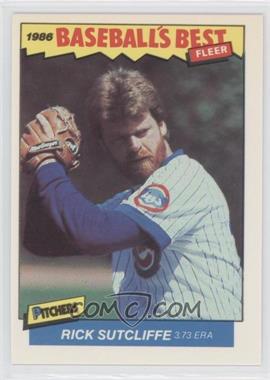 1986 Fleer Baseball's Best Sluggers vs. Pitchers - Box Set [Base] #39 - Rick Sutcliffe