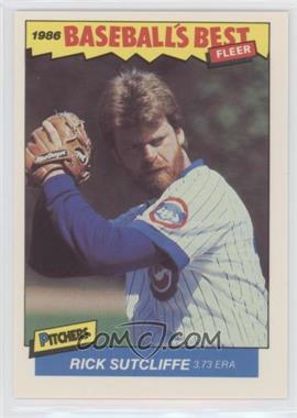 1986 Fleer Baseball's Best Sluggers vs. Pitchers - Box Set [Base] #39 - Rick Sutcliffe