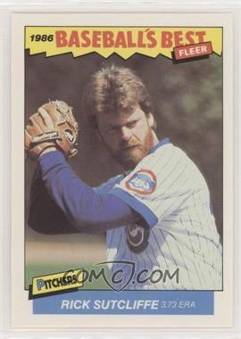 1986 Fleer Baseball's Best Sluggers vs. Pitchers - Box Set [Base] #39 - Rick Sutcliffe