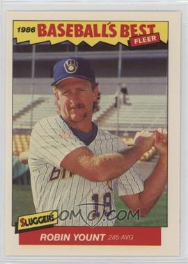 1986 Fleer Baseball's Best Sluggers vs. Pitchers - Box Set [Base] #44 - Robin Yount [EX to NM]