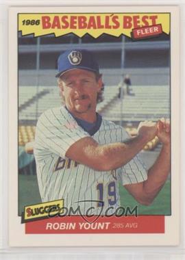 1986 Fleer Baseball's Best Sluggers vs. Pitchers - Box Set [Base] #44 - Robin Yount