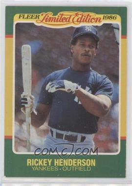 1986 Fleer Limited Edition Baseball Superstars - Box Set [Base] #23 - Rickey Henderson