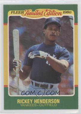 1986 Fleer Limited Edition Baseball Superstars - Box Set [Base] #23 - Rickey Henderson