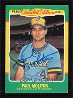 Paul Molitor [JSA Certified COA Sticker]