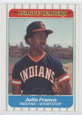 1986 Fleer Major League Leaders - Box Set [Base] #13 - Julio Franco