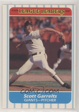 1986 Fleer Major League Leaders - Box Set [Base] #14 - Scott Garrelts