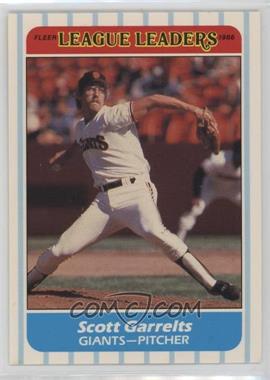 1986 Fleer Major League Leaders - Box Set [Base] #14 - Scott Garrelts