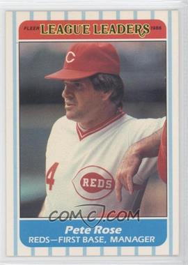 1986 Fleer Major League Leaders - Box Set [Base] #36 - Pete Rose
