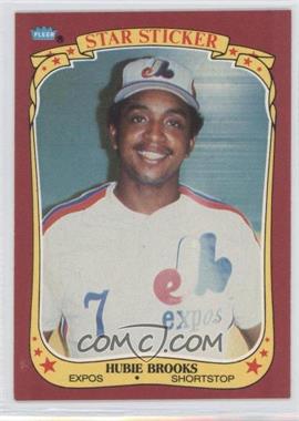 1986 Fleer Star Stickers - [Base] #12 - Hubie Brooks