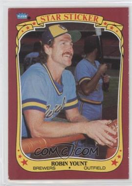 1986 Fleer Star Stickers - [Base] #131 - Robin Yount