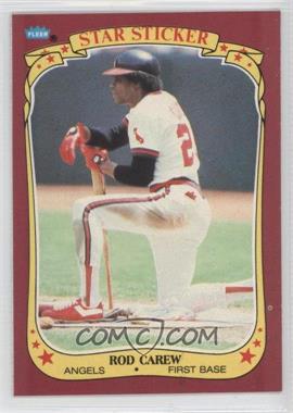 1986 Fleer Star Stickers - [Base] #20 - Rod Carew