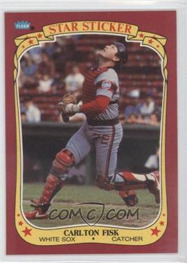 1986 Fleer Star Stickers - [Base] #38 - Carlton Fisk