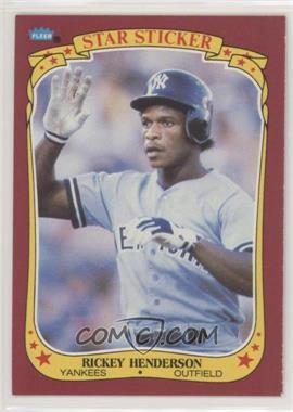 1986 Fleer Star Stickers - [Base] #53 - Rickey Henderson