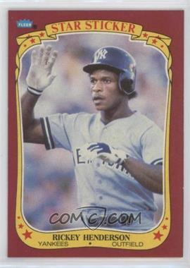 1986 Fleer Star Stickers - [Base] #53 - Rickey Henderson