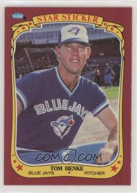 1986 Fleer Star Stickers - [Base] #54 - Tom Henke