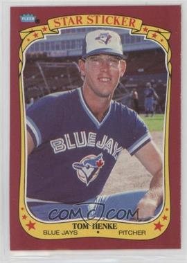 1986 Fleer Star Stickers - [Base] #54 - Tom Henke