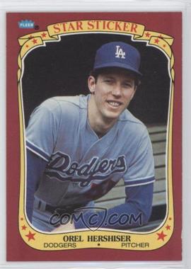 1986 Fleer Star Stickers - [Base] #58 - Orel Hershiser