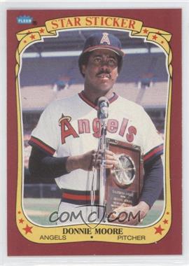 1986 Fleer Star Stickers - [Base] #77 - Donnie Moore