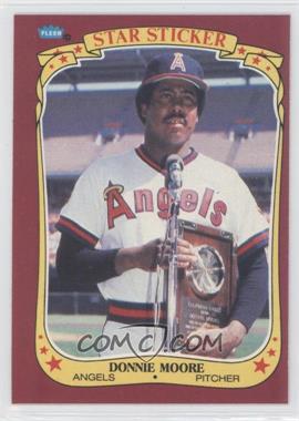 1986 Fleer Star Stickers - [Base] #77 - Donnie Moore