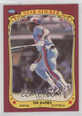 1986 Fleer Star Stickers - [Base] #92 - Tim Raines [EX to NM]