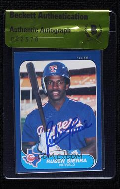 1986 Fleer Update - Factory Set [Base] #U-105 - Ruben Sierra [BAS Authentic]